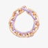 sterling silver chain bracelet with violet  enamel
