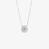 White gold pendant with invisible setting diamonds