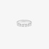 White gold half band ring with 5 diamonds