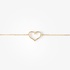 Outline heart bracelet