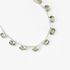 Εντυπωσιακό κολιέ choker από λευκό χρυσό με πρασιόλιθο και διαμάντια