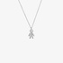 White gold boy necklace with diamond