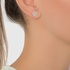 Diamond invisible setting round studs
