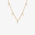 gold thin necklace with fancy yellow diamonds
