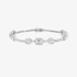 White gold bracelet with invisible setting diamonds