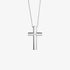 White gold cross with round shape