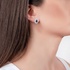 sapphire rosette earrings