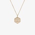 Terra pink gold necklace with diamond details