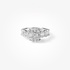 Oval invisible diamond setting ring