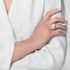 White enamel croco ring