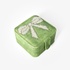 Green jewelry box “Bow”