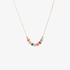 Multi colour enamel charm necklace