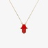 Netali Nissim silver mini hamsa necklace red