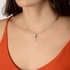 Important cross with diamonds and ruby center