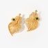 Fashionable silver gold plated earrings