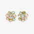 Aquamarine flower earrings