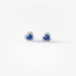 Sapphire heart earrings