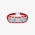 Van Den Abeele bracelet ''OLINDA'' red with emerald stones