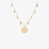 Multi charm necklace in yellow gold