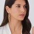 Earrings Palm Tree in Gold Plated Silver