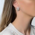 Diamond evening earrings