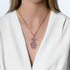 Large amethyst girl necklace