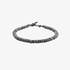 Silver twirl men's bracelet
