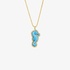 Turquoise sea horse pendant
