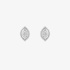 White gold studs with marquise diamonds