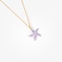 ''Starfish'' pendant purple