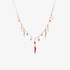 Multi colour charm necklace in yellow gold