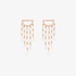 Pink gold small chandelier earrings with diamonds