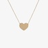 Gold heart shaped pendant