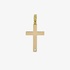 Yellow gold cross with diamond details