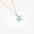 ''Starfish'' pendant baby blue