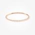Timeless pink gold diamond bangle bracelet