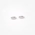 Small classic diamond oval shape huggies