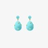 Eshvi mini turquoise drop earrings with little stars