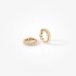 Small gold hoops with diamonds