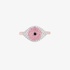 Pink gold eye ring with pink sapphires and diamonds