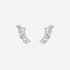 white gold  crawler earrings with diamonds
