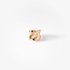Pink gold ear cuff with diamonds