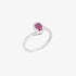 Δαχτυλίδι ρουμπίνι ροζέτα με διαμάντια