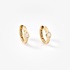Small  hoops with pear cut diamonds
