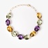 Impressive colourful gold necklace