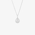 Small drop shaped pendant with diamonds