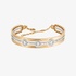 Bangle with chain gold with baguette diamonds
