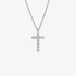Small white gold cross with diamonds