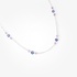 Rose cut diamond chain with sapphires