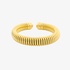 Silver gold plated spiral bangle